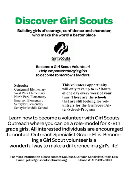 Girl Scouts Volunteer Opportunity