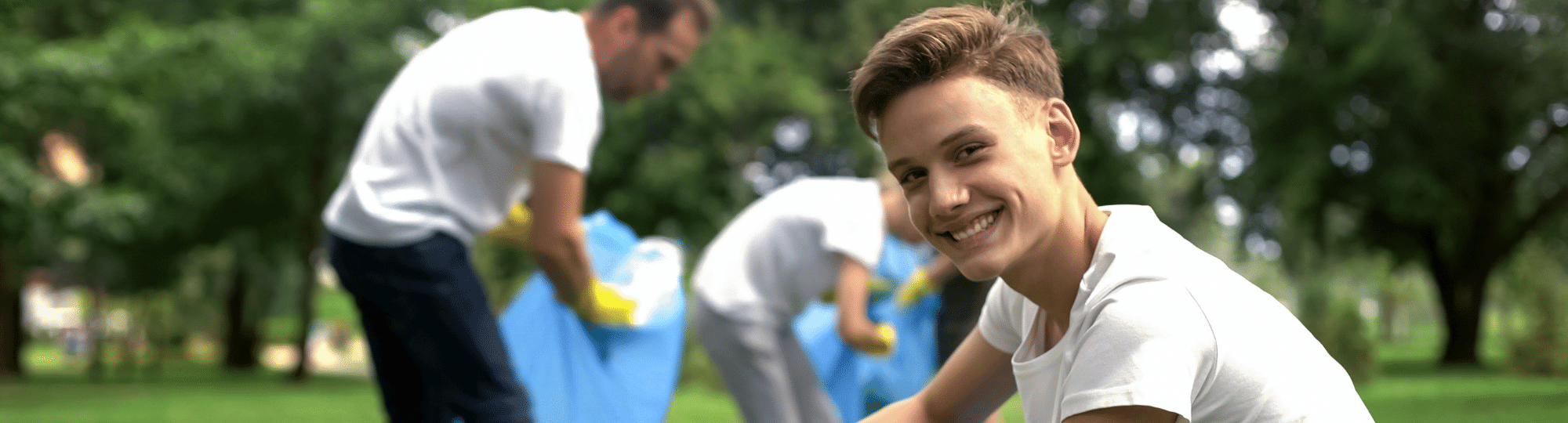 Impact Grant volunteer enjoying work